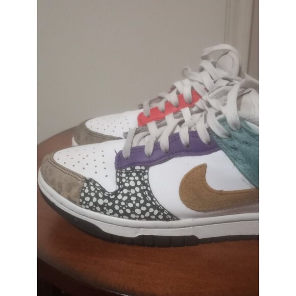 Nike Dunk Low Safari Mix Women's Size 6 Low Top Shoes Sneakers DN3866-100 - Picture 7 of 13